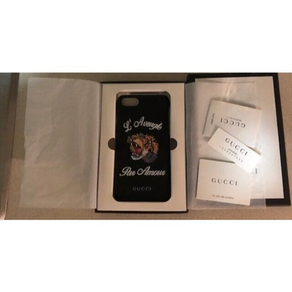 NIB AUTHENTIC GUCCI LIMITED EDITION SUPREME L'AVEUGLE PAR AMOUR IPHONE 7 CASE - Picture 2 of 4